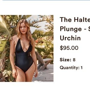 Summersalt The Halter Plunge One Piece Bathing Suit